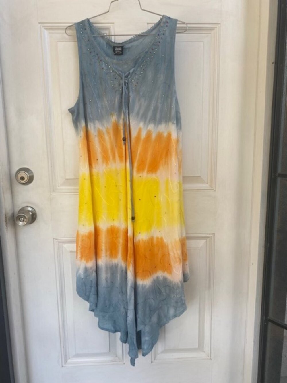 Seven Islands Dress Sleeveless Tie Dye Midi NWT One Size